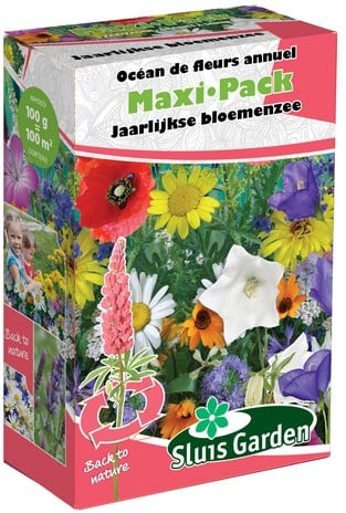 Strooikoker Weidebloemen zaadmengsel MEERJARIG - Maxi Pack Sluis Garden