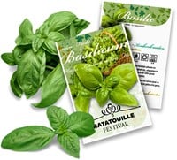Basilicum Keukenkruiden zakjes persoonlijk bedrukt 50 stuks