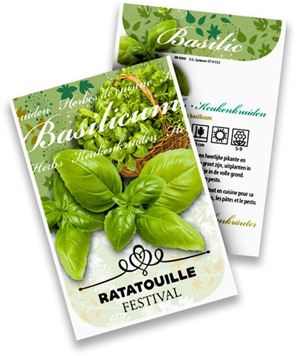 Basilicum Keukenkruiden zakjes persoonlijk bedrukt 10.000 stuks-2