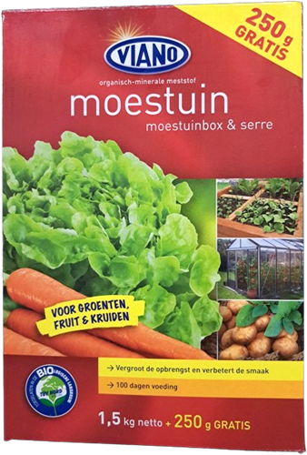 Moestuinmest organisch 1,75 kg. - Viano