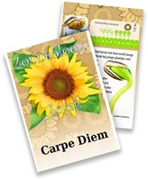 Zonnebloem zakjes persoonlijk bedrukt - 20 stuks-2